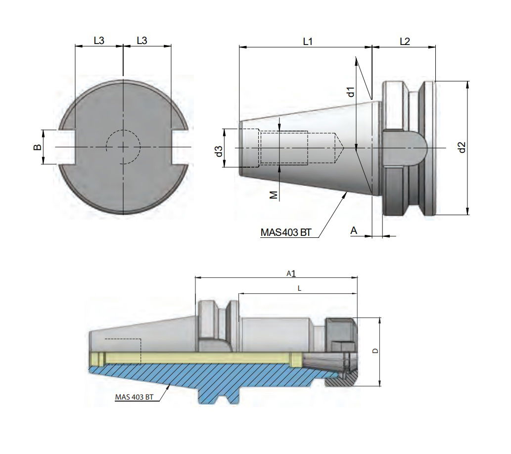 TEMAK BBT40.ER16 Pens Başlığı